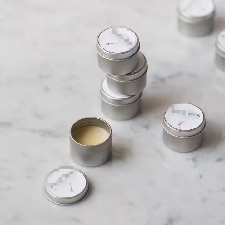 Window Available Food Storage Tin Tanks 25ml 30ml 50ml 60ml 80ml 100ml 150ml Cosmetic Cream Metal Aluminum Jar for Candle