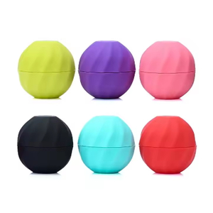 7ml Sphere Round Containers Screw Cap Lipstick Tube Empty Ball Shape Plastic Deodorant Chapstick Lipstick Lip Balm Jar With Lid