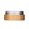 Natural Cosmetic Bamboo Container 5g 15g 30g 50g 100g 150g Aluminum Inner Cream Jar with Wooden Cap