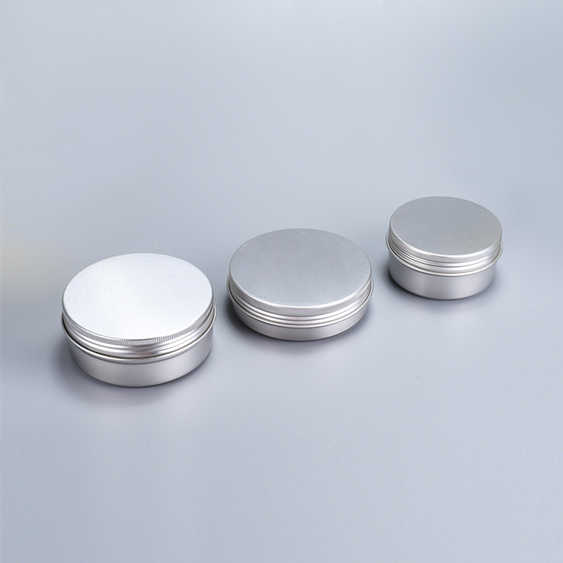 Window Available Food Storage Tin Tanks 25ml 30ml 50ml 60ml 80ml 100ml 150ml Cosmetic Cream Metal Aluminum Jar for Candle