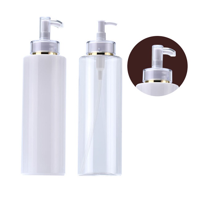 Refillable Shampoo Body Lotion Plastic Bottle with Pump