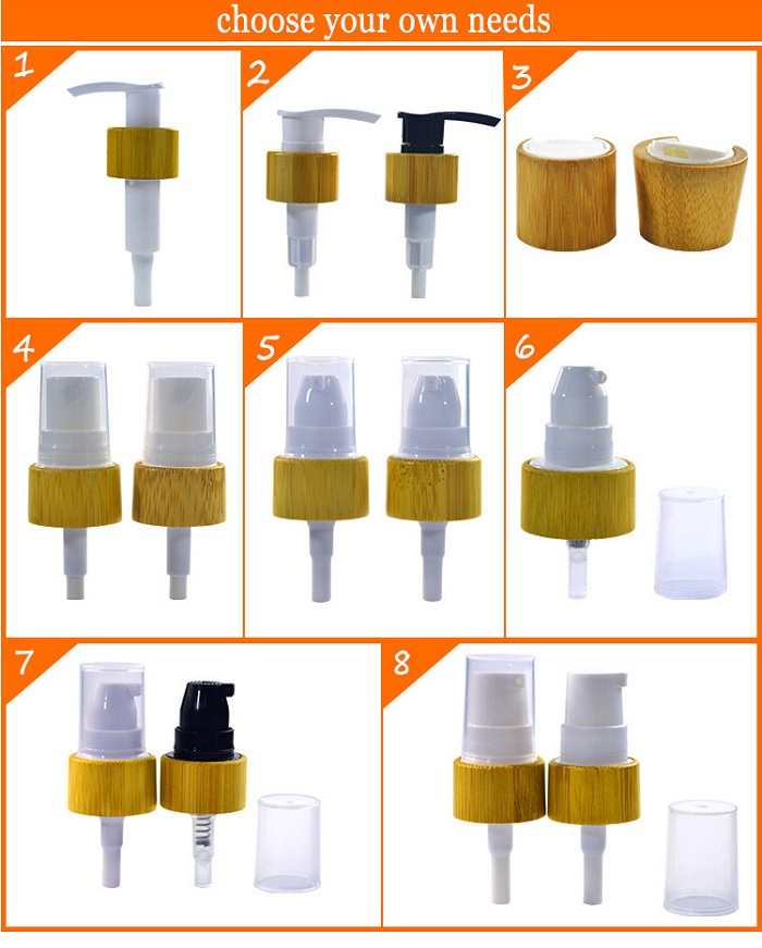 In Stock 50ml 100ml 150ml Empty Cosmetic Personal Care Perfume Toner Lotion Packaging Plastic Mist Spray Pump Bottle with Bamboo Cap