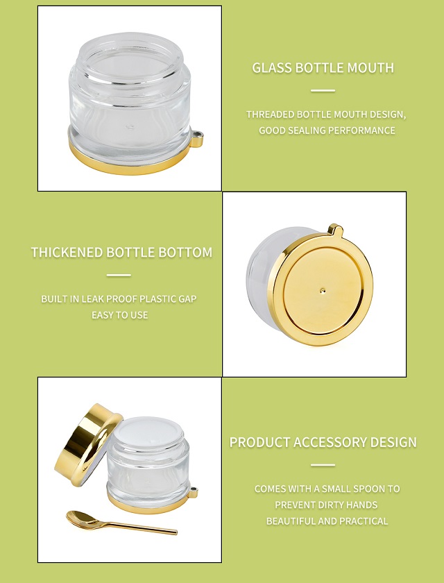 Glass Face Cream Jar