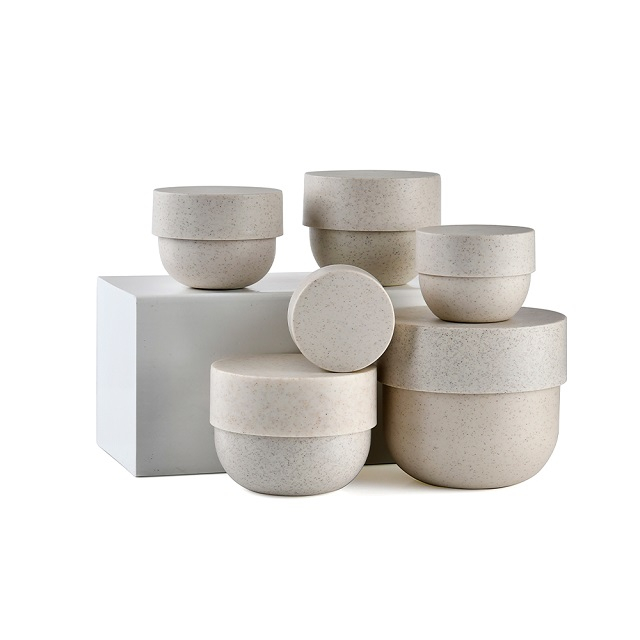 Eco Friendly Wheat Straw Cosmetic Containers