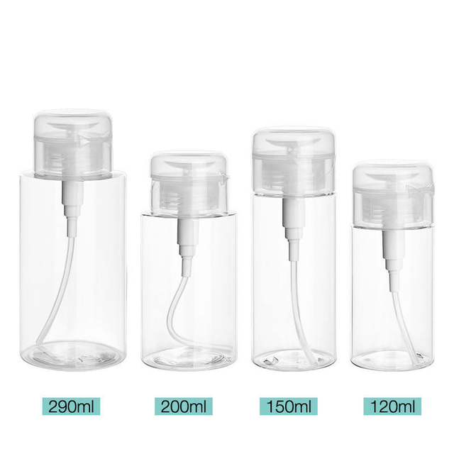 plastic toner makeup remover bottle