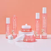 Cosmetic 30g 50g Pink Glass Cream Jar 30ml 50ml 100ml Pink Glass Bottle for Skin Care Foundations Serums Cream
