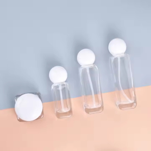 Empty Refillable Frosted Glass Cosmetic Cream Lotion Bottle 100ml 120ml 150ml Glass Pump Bottles for Emulsion Essence Liquid