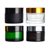 Custom Skincare Cream Container 15g 20g 30g 50g Cosmetic Face Eye Cream Wide Mouth Glass Jar with Lids