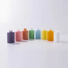 Custom Color 15ml 20ml 30ml 50ml 60ml 100ml Essential Oil Serum Flat Shoulder Frosted clear Glass Dropper Bottle with Pipette