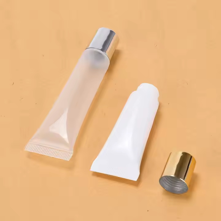 Empty Lip Gloss Tubes 10ml Clear Refillable Squeeze Tubes for Lip Gloss Lip Balm Lotion More Travel Toiletries