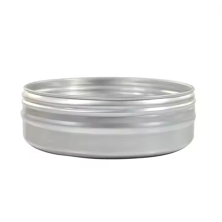 Inside Visible 60ml 80ml 100ml 150ml Empty Metal Can Container Aluminum Tin Jar With Clear Window