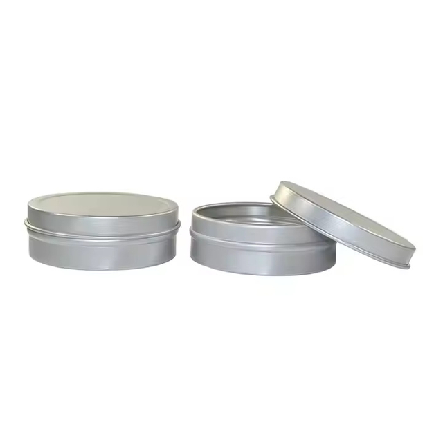 Window Available Food Storage Tin Tanks 25ml 30ml 50ml 60ml 80ml 100ml 150ml Cosmetic Cream Metal Aluminum Jar for Candle