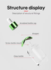 Skincare Cosmetic Package Olive Hair Oil Glass Bottle 15ml 30ml 50ml Oval Glass Dropper Bottle with Gold Sliver Dropper
