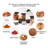 50g 100g 150g 250g Wholesale Empty Transparent Cookie Container Food Grade Plastic Jar With Aluminum Cap