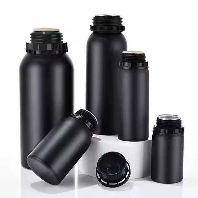 Hot Sale Aluminum Perfume Bottle Package 100ml 250ml 500ml 1000ml 1200ml Red Gold Matte Black Aluminum Essential Oil Bottles