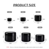 Empty Cosmetic Body Butter Scrub Cream Container Custom Black PP Plastic Jar Pot