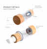 Cosmetic Packaging Vacuum 15ml 30ml 50ml Bamboo Airless Pump Bottle with Lotion Pump