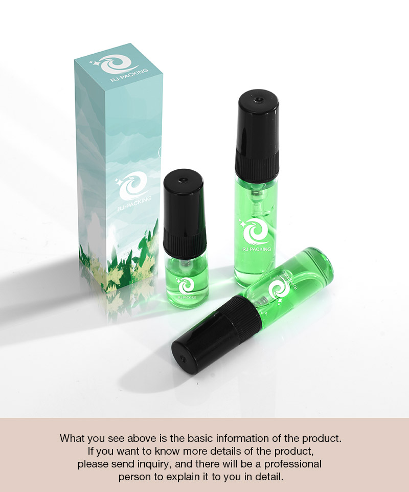 Custom Clear Amber 1ml 2 Ml 3 Ml 5 Ml 10 Ml Fragrance Oil Sample Perfume Bottle Packaging Glass Perfume Bottle With Card
