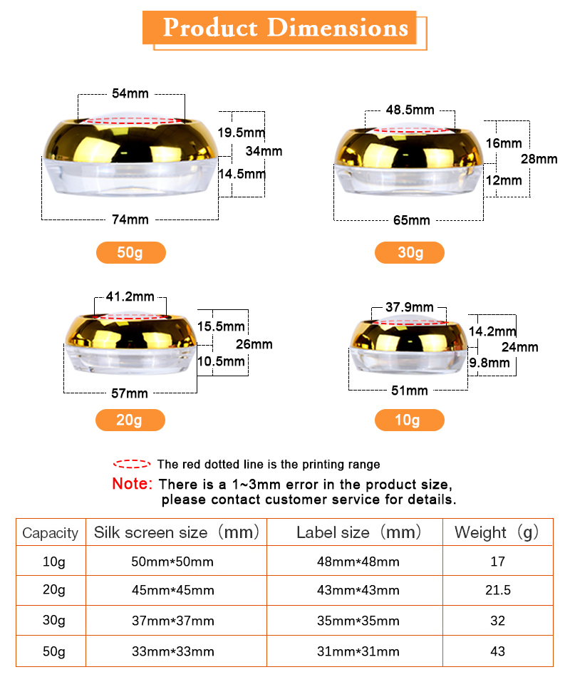 High Quality Saffron Packaging Acrylic Plastic Box Wholesale Saffron Box Wide Mouth 10ml-50ml Capsule Bottle