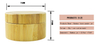Perfect Texture Pretty Convenience All Bamboo Jar 30g with Sifter and Powder Puff Loose Powder Container