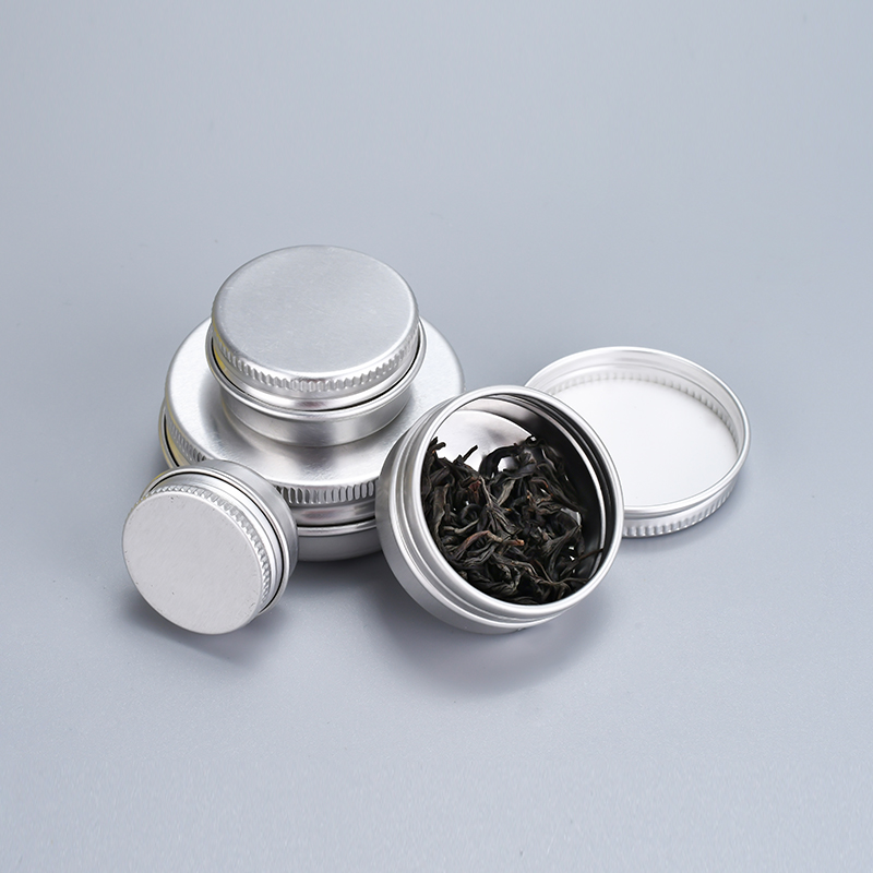 Window Available Food Storage Tin Tanks 25ml 30ml 50ml 60ml 80ml 100ml 150ml Cosmetic Cream Metal Aluminum Jar for Candle