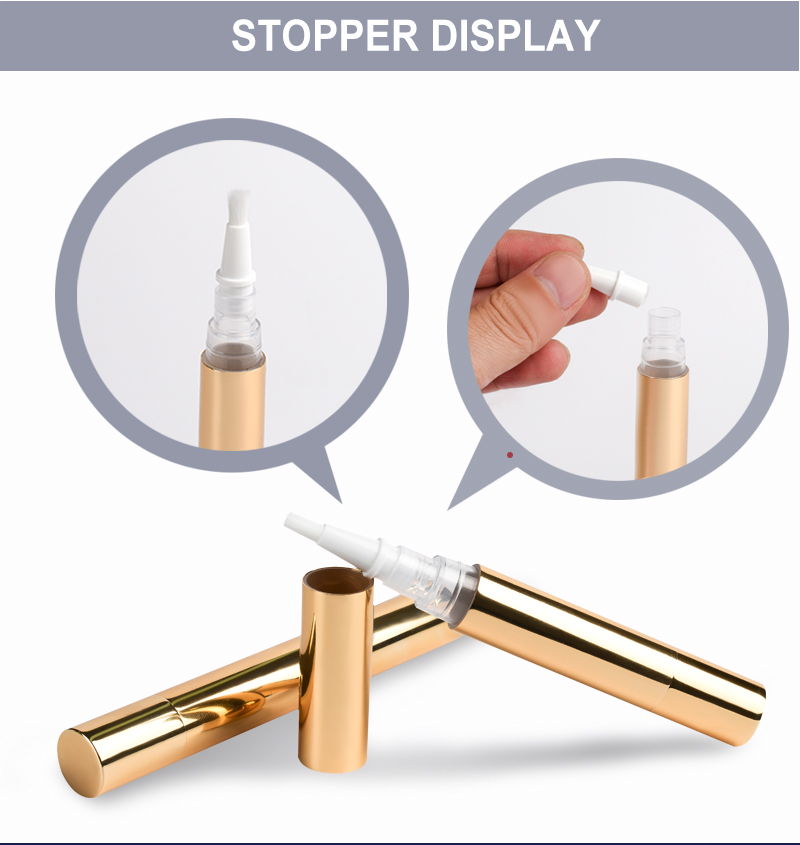 Hot 2ml 5ml Empty Nail Oil Pen Twist Lip Gloss Tubes Eyelash Growth Liquid Tubes Portable Cosmetic Makeup Containers with Brush