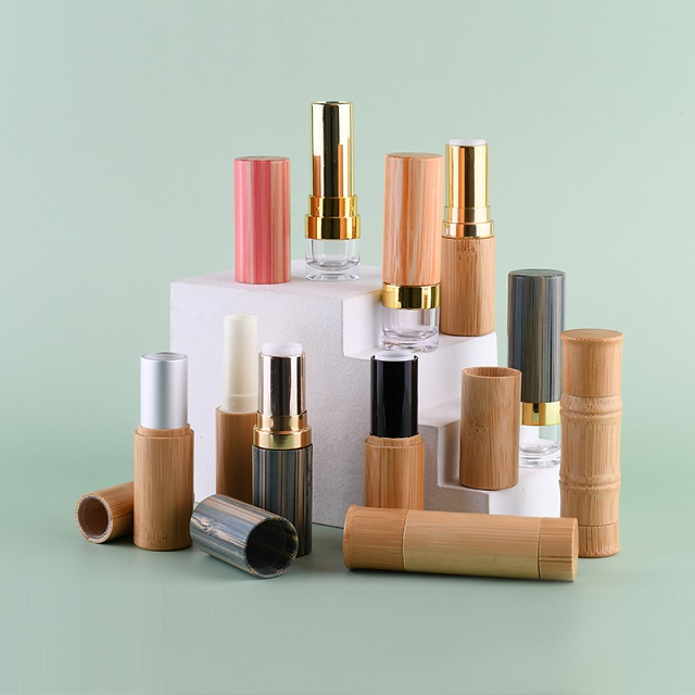 cosmetic bamboo lipstick tube
