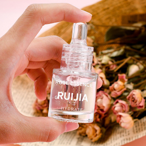 Free Sample Empty Cosmetic 1oz 30ml 50ml 60ml clear Skincare Serum Hair Essential Oil Glass Dropper Bottle with clear Dropper