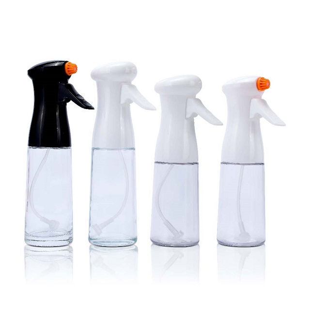 Oil Sprayer for Cooking- 200ml Glass Olive Oil Sprayer Mister, Olive Oil Spray Bottle, Kitchen Gadgets Accessories for Air Fryer, Canola Oil Spritzer, Widely Used for Salad Making, Baking, Frying