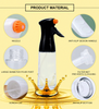 Oil Sprayer for Cooking- 200ml Glass Olive Oil Sprayer Mister, Olive Oil Spray Bottle, Kitchen Gadgets Accessories for Air Fryer, Canola Oil Spritzer, Widely Used for Salad Making, Baking, Frying