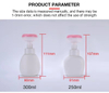 250ml 300ml Flower Shaped Hand Washing Cleanser Fluid Packaging Liquid Soap Dispenser Bubble Hand Soap Foam Pump Bottle