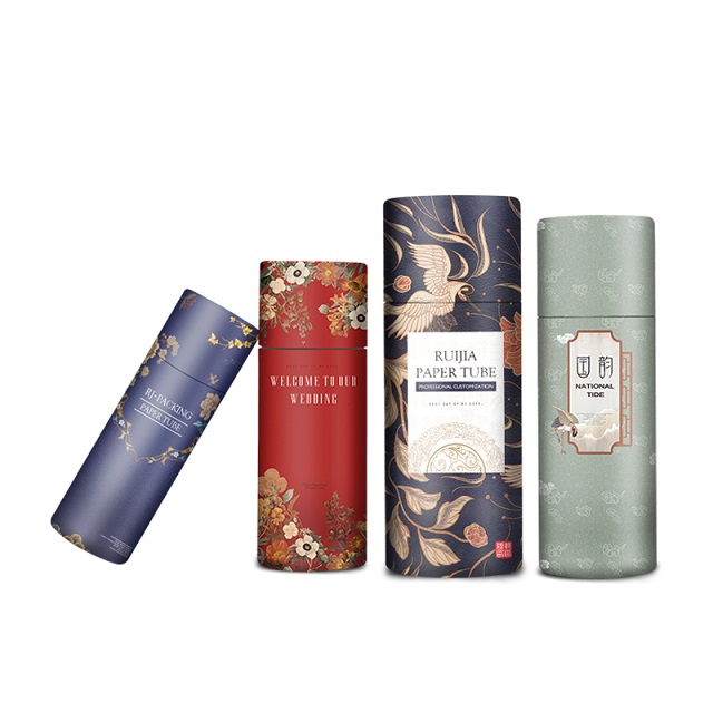 White Brown Black Paper Tube