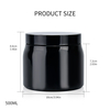 Wholesale Cosmetic Packaging 500ml Empty Plastic Hair Body Scrub Container Jar 500ml Body Butter Plastic Cream Jar