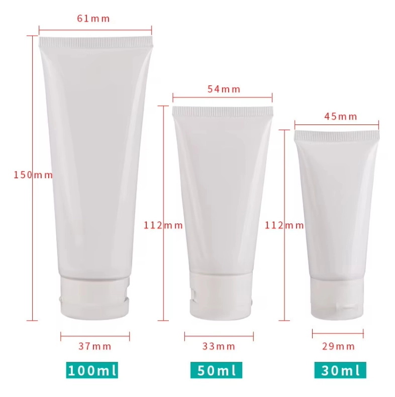 Customized Printing LOGO Cosmetic Plastic Tube 30ml 50ml 100ml 200ml Hand Cream Sun Cream Soft Squeeze Tube