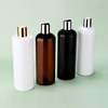 Factory Direct Sale Refillable 8oz 250ml 300ml 16oz Amber Empty Conditioner Lotion Plastic Shampoo Bottle with Disc Top Flip Cap