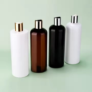 Factory Direct Sale Refillable 8oz 250ml 300ml 16oz Amber Empty Conditioner Lotion Plastic Shampoo Bottle with Disc Top Flip Cap