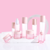 Glass Skincare Serum Oil Lotion Pump Dropper Bottle Set