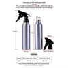 High Quality 250ml Durable Aluminum Tattoo Spray Bottle Pump Water Sprayer for Beauty Tool Refillable