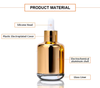 Luxury Essential Oil Packaging 20ml 30ml 40ml 50ml 60ml Cosmetic Eye Dropper Serum Essential Oil Glass Dropper Bottle