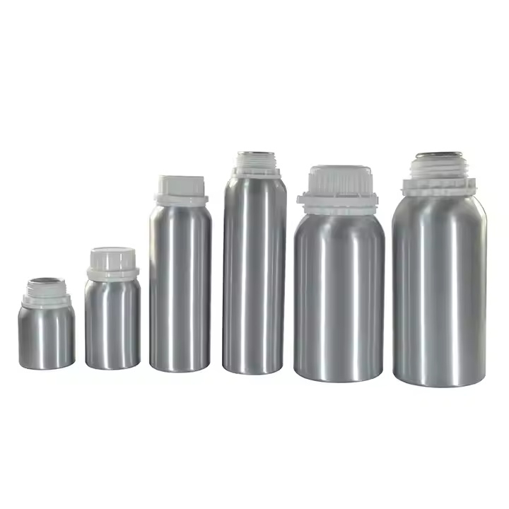 Custom 50ml 100ml 150ml 200ml 250ml 300ml 500ml 500ml 1000ml Essential Oil Engine Oil Paint Aluminum Bottle with Tamperproof Cap