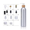 High Quality 50ml 100ml 150ml 200ml 250ml 500ml Empty Cosmetic Essential Oil Shampoo Aluminum Bottles With Screw Lid