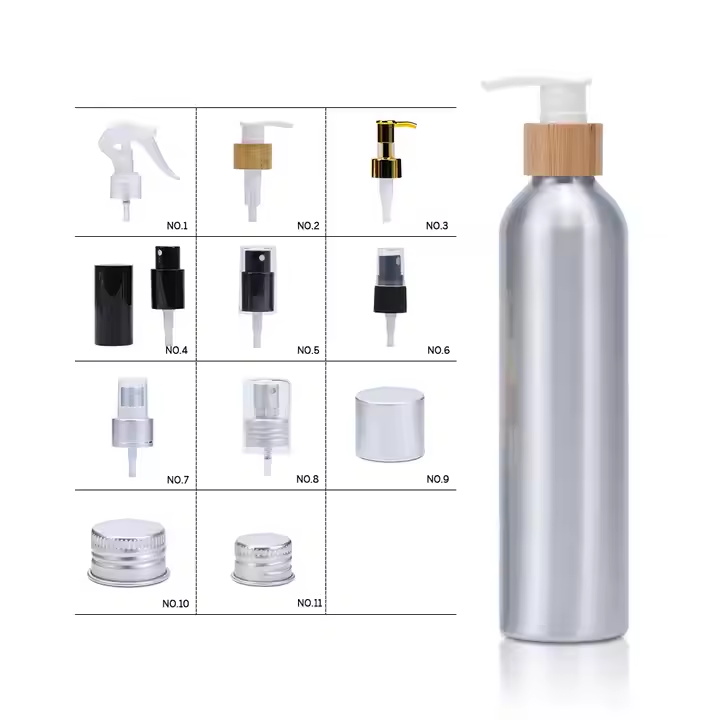 High Quality 50ml 100ml 150ml 200ml 250ml 500ml Empty Cosmetic Essential Oil Shampoo Aluminum Bottles With Screw Lid