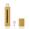 Bamboo Wooden Shell 5ml 10ml 15ml Glass Inner Bamboo Essential Oil Roll on Bottle with Steel Roller and Window