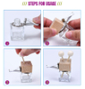 Hanging Car Air Freshener Car Diffuser Bottle Empty Glass Perfume Bottles Air Freshener Diffuser Bottle