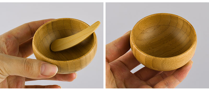Bamboo Face Facicl Bowl with Spoon