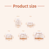 Luxury Oblique Glass Jar 15ml-200ml Range for Cosmetic Products Face Cream Toner Essence Lotion Bottles