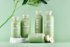 Green HDPE 200ml 260ml 300ml 400ml 16oz Soft Cosmetic Packaging Body Lotion Plastic Shampoo Bottle Conditioner Container