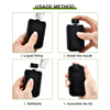 Plastic Black 20Ml Refill Perfume Bottle Credit Card Atomizer Spray Bottle