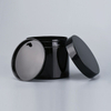 Custom Round Black Plastic Jars