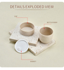 Eco Friendly Wheat Straw Cosmetic Containers